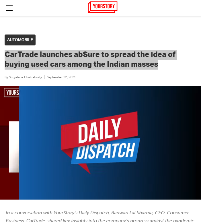 Front Page Screenshot