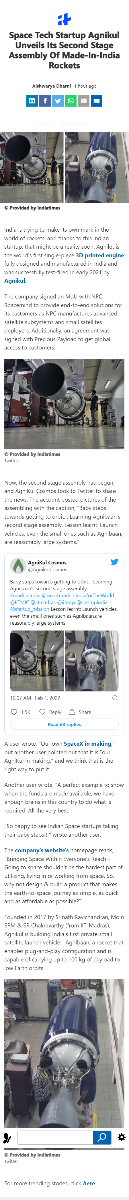 Full News Screenshot