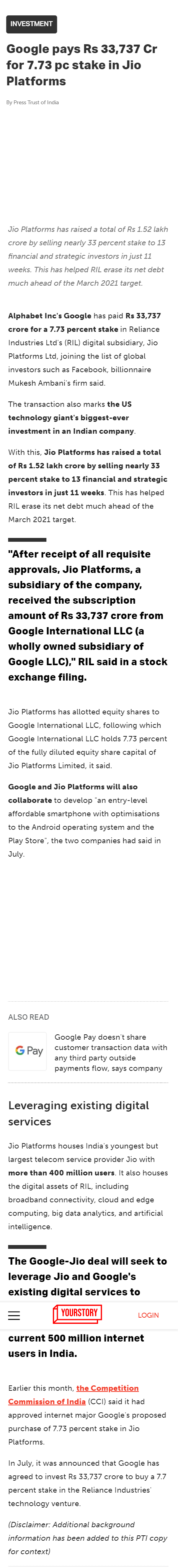 Full News Screenshot