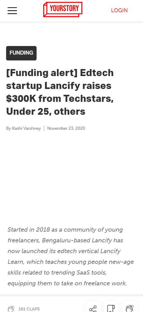 Front Page Screenshot