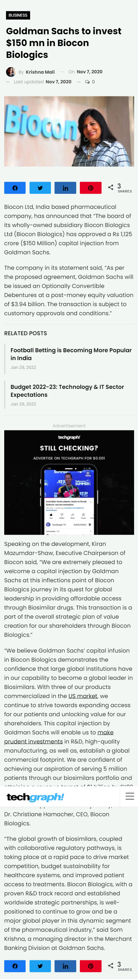 Full News Screenshot