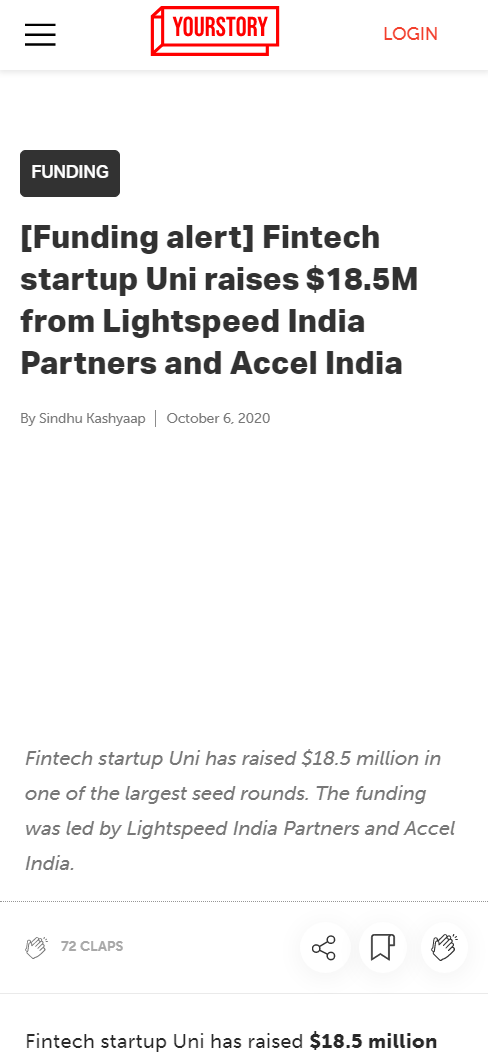 Front Page Screenshot