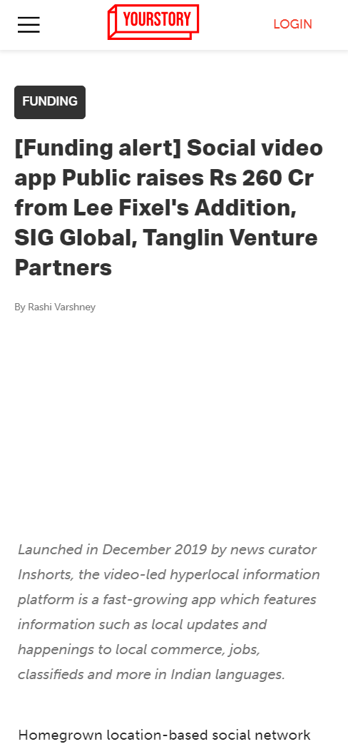 Front Page Screenshot