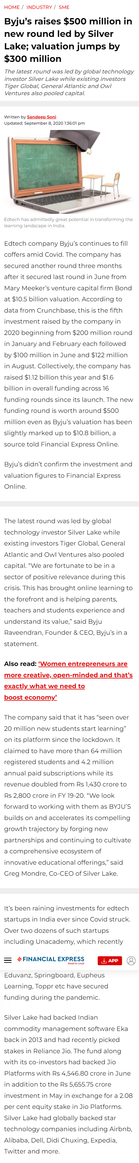 Full News Screenshot