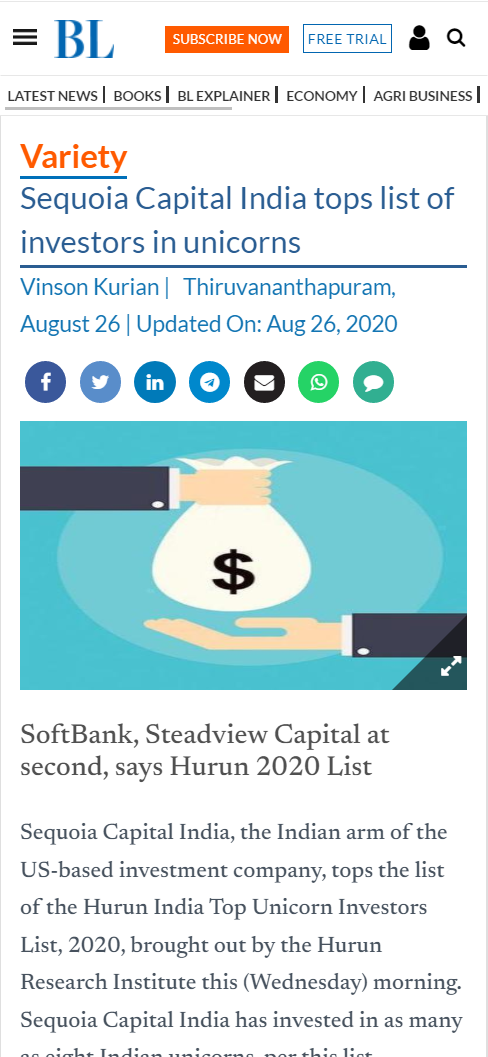 Front Page Screenshot