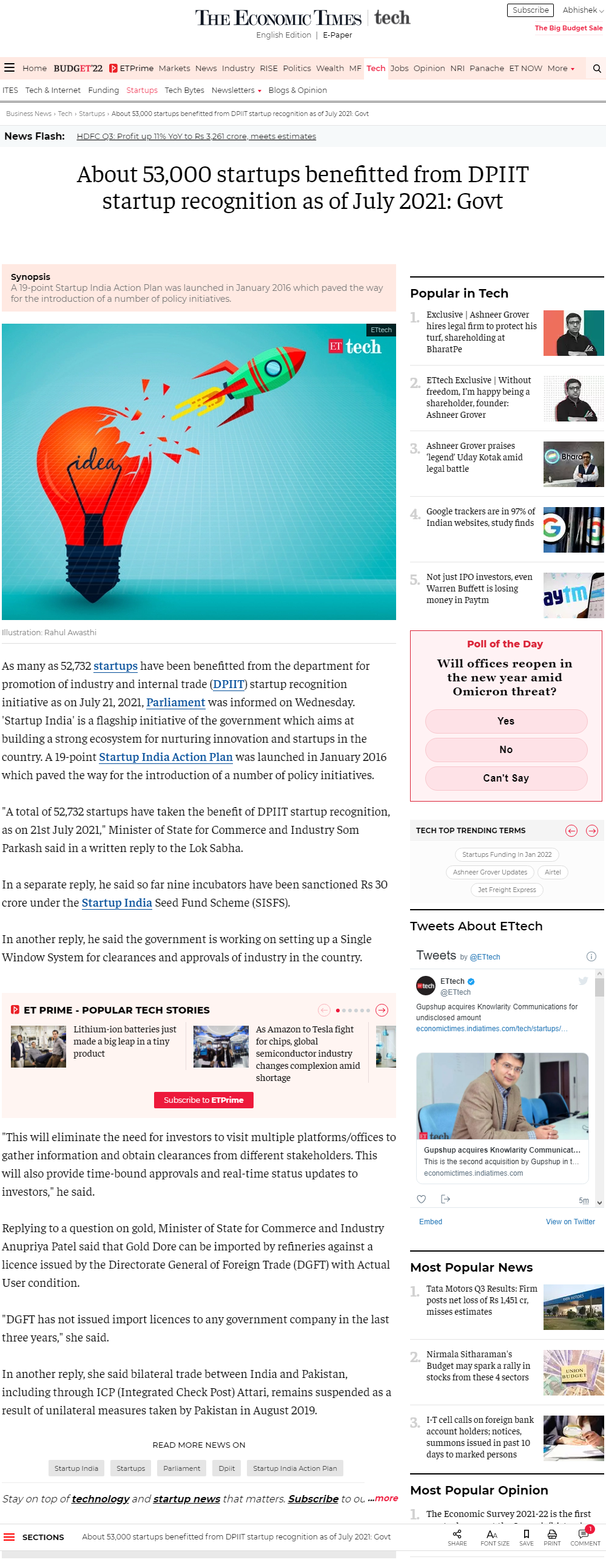 Full News Screenshot