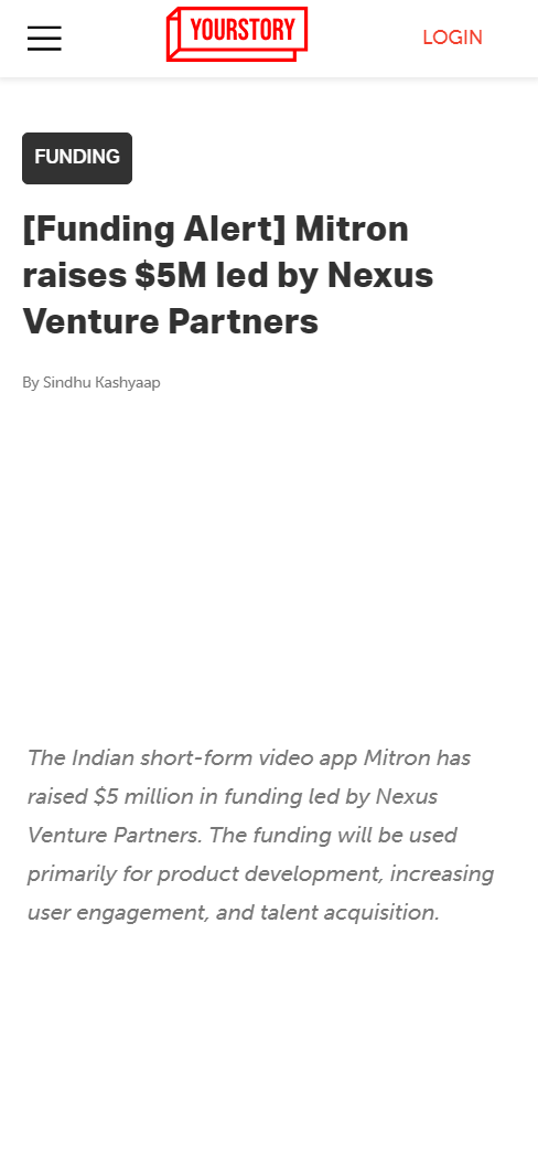 Front Page Screenshot