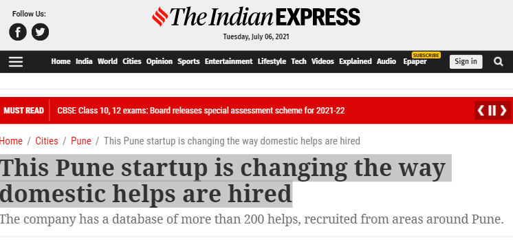 Front Page Screenshot