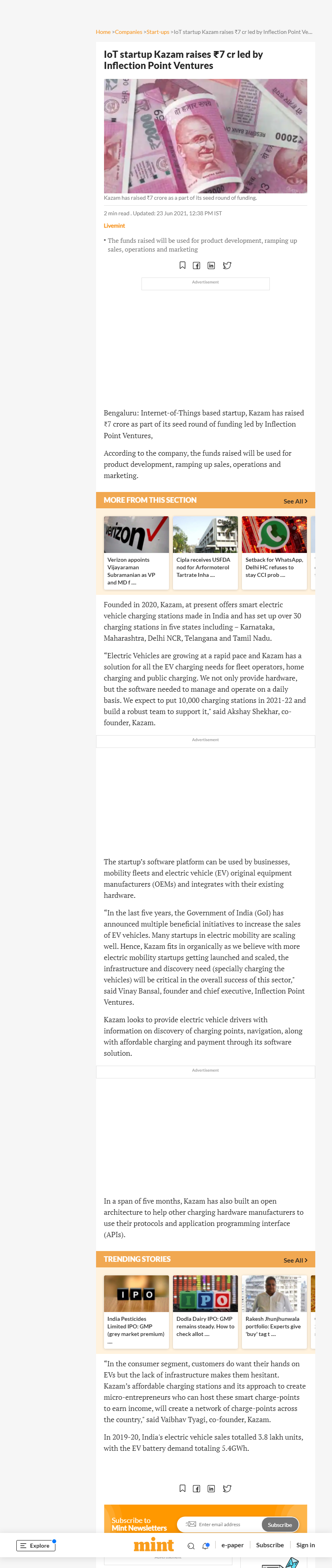 Full News Screenshot