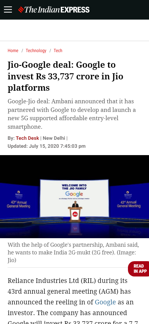 Front Page Screenshot