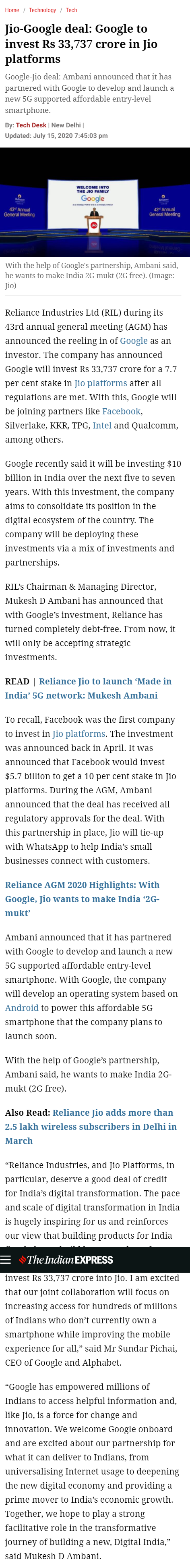 Full News Screenshot