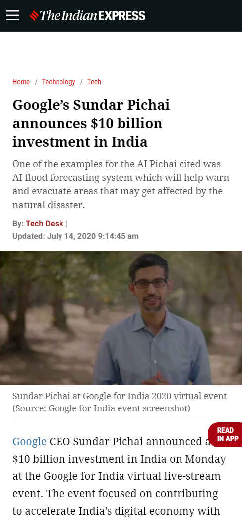 Front Page Screenshot