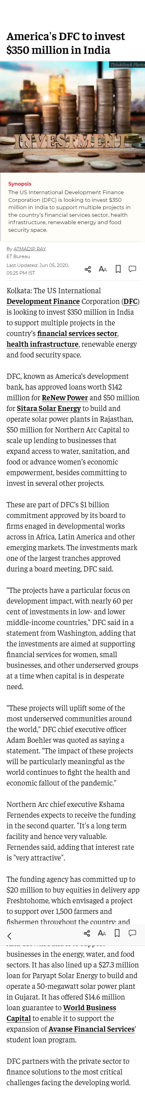 Full News Screenshot