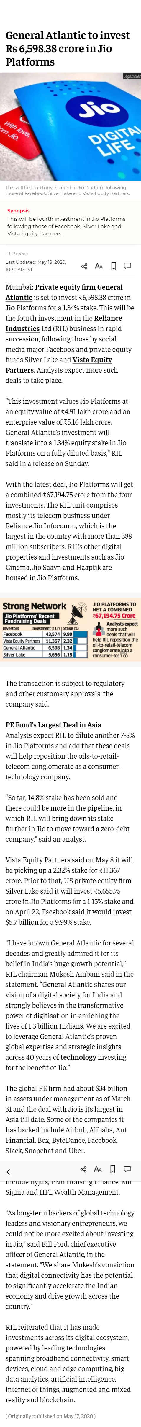 Full News Screenshot