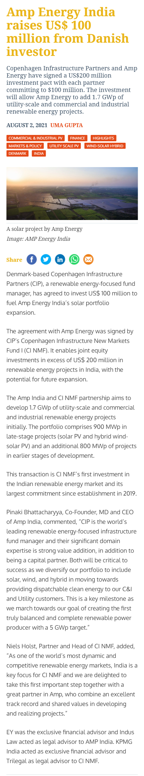 Full News Screenshot