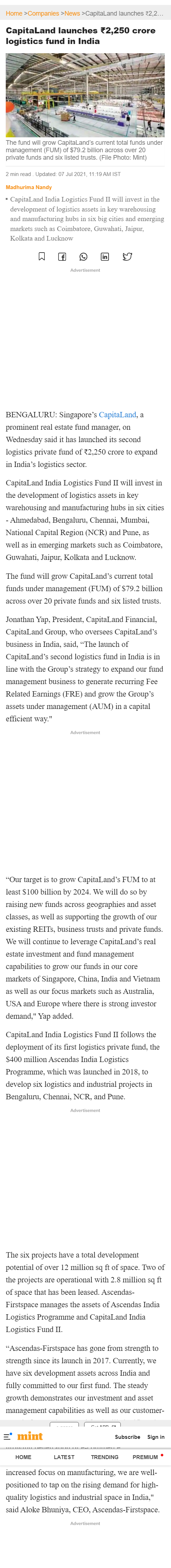 Full News Screenshot