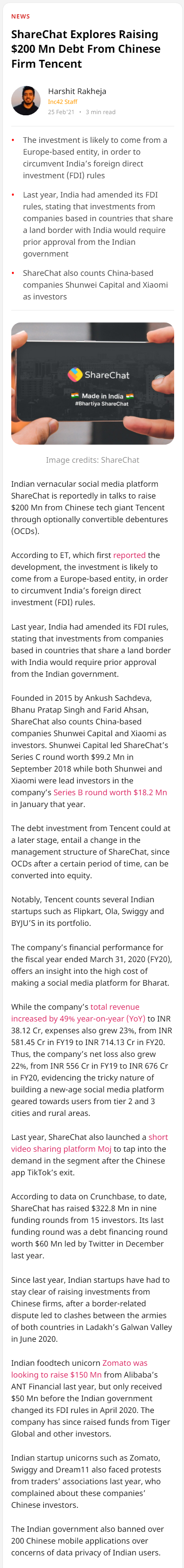 Full News Screenshot