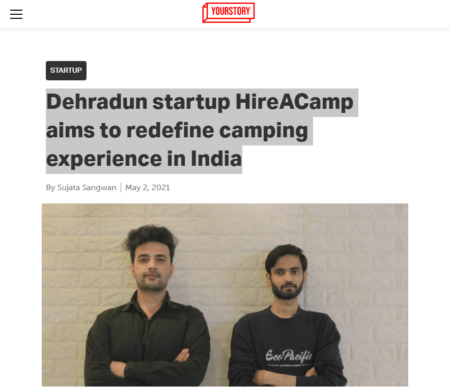 Front Page Screenshot