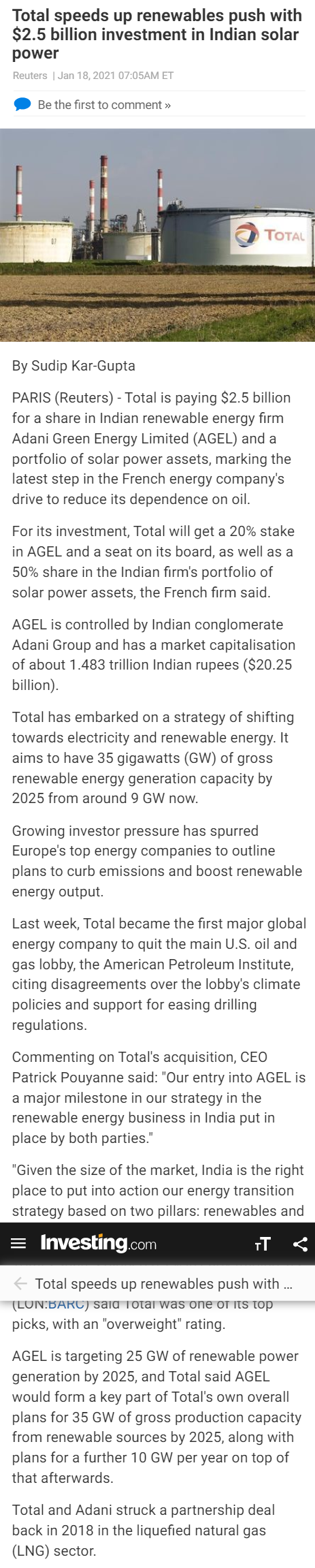 Full News Screenshot