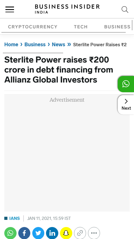 Front Page Screenshot