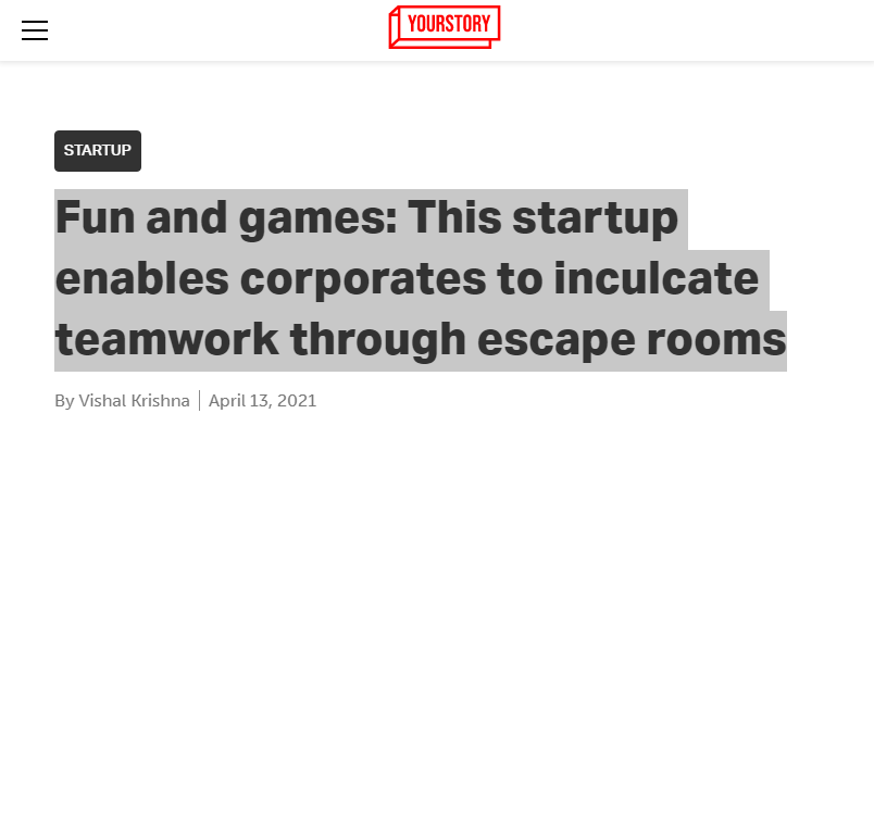 Front Page Screenshot