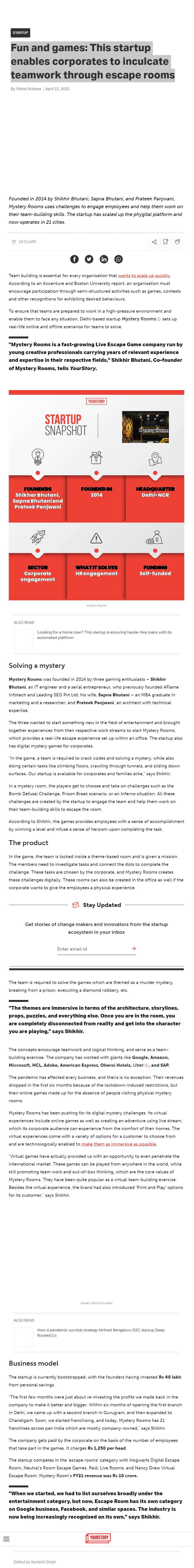 Full News Screenshot