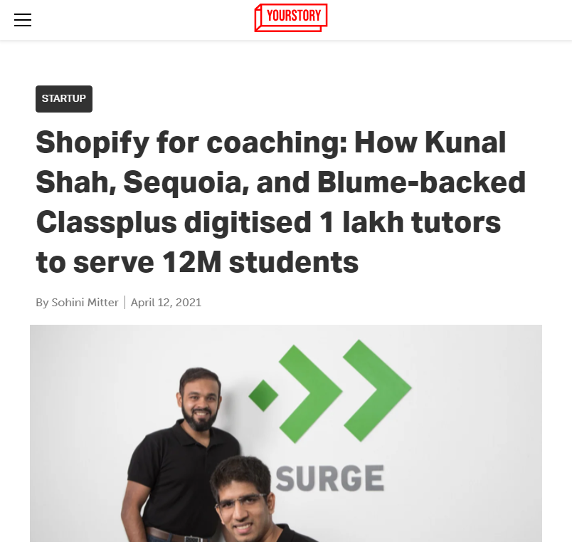 Front Page Screenshot