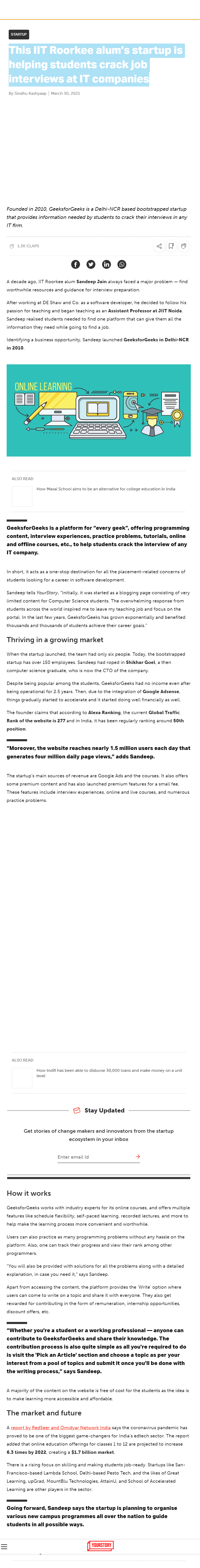 Full News Screenshot