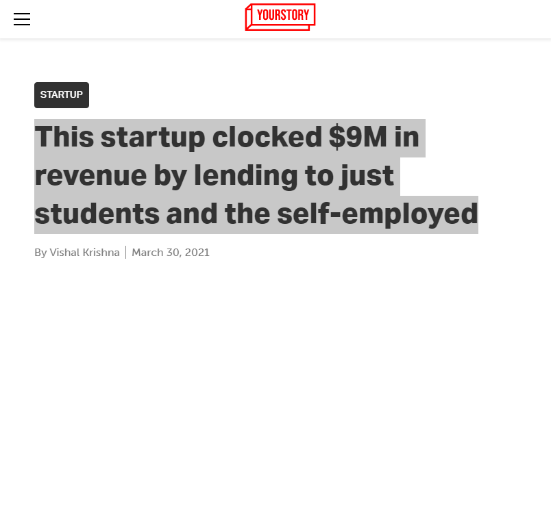 Front Page Screenshot