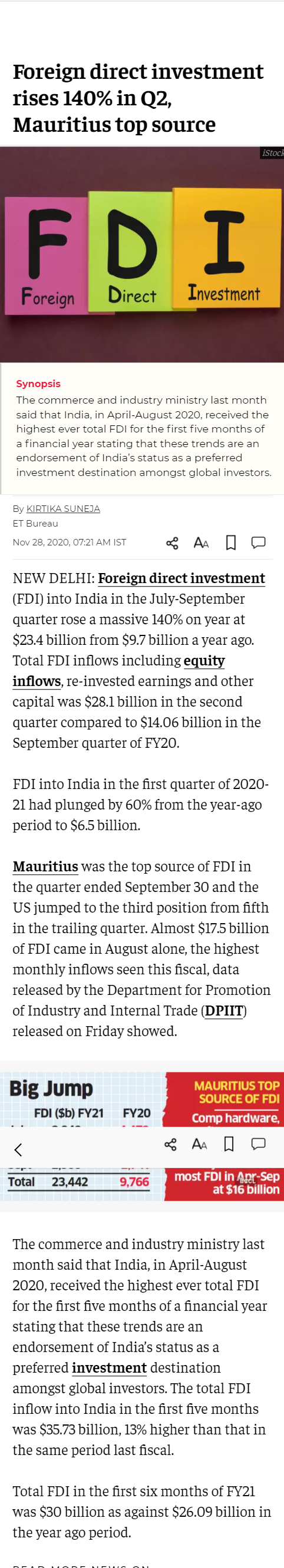 Full News Screenshot