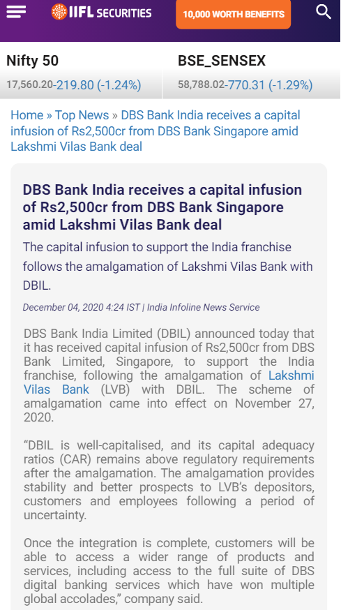 Front Page Screenshot