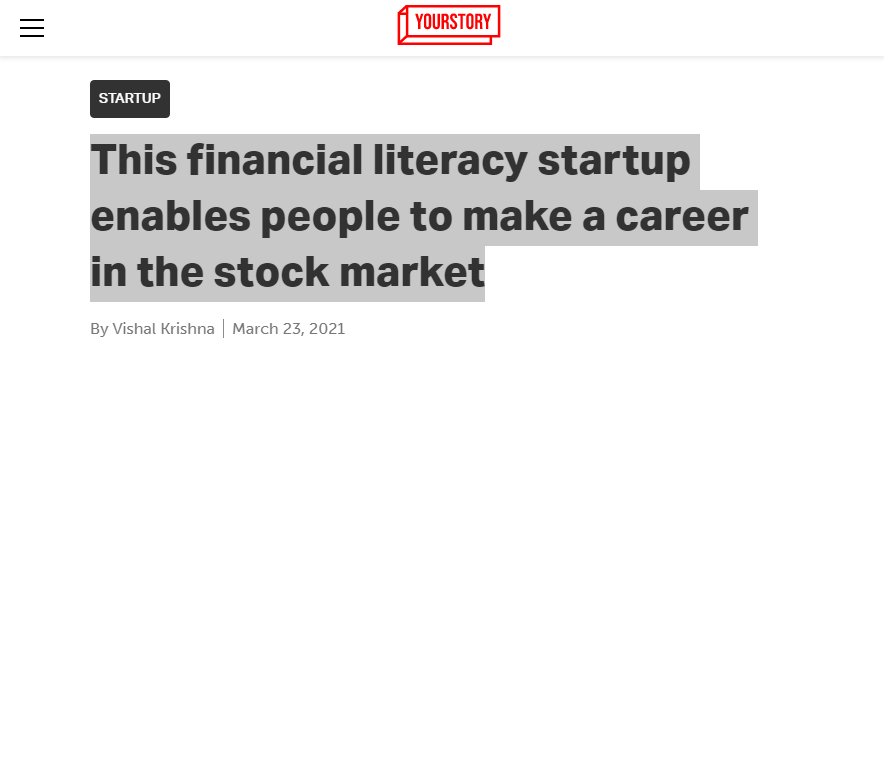 Front Page Screenshot