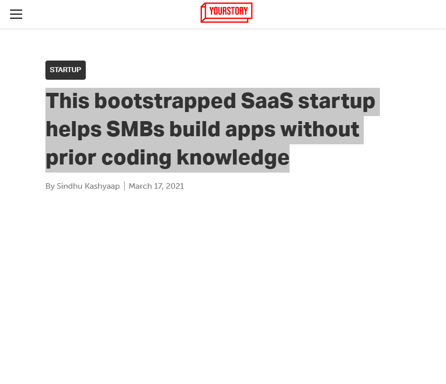 Front Page Screenshot