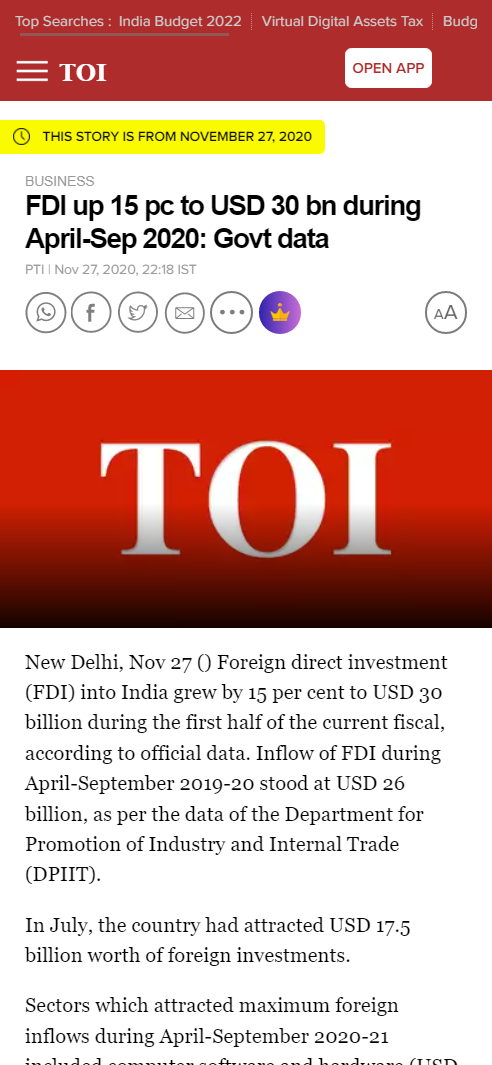 Front Page Screenshot