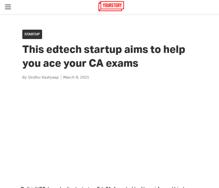 Front Page Screenshot