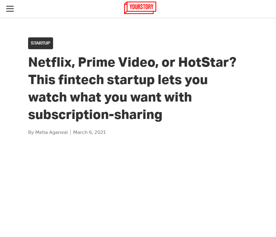 Front Page Screenshot