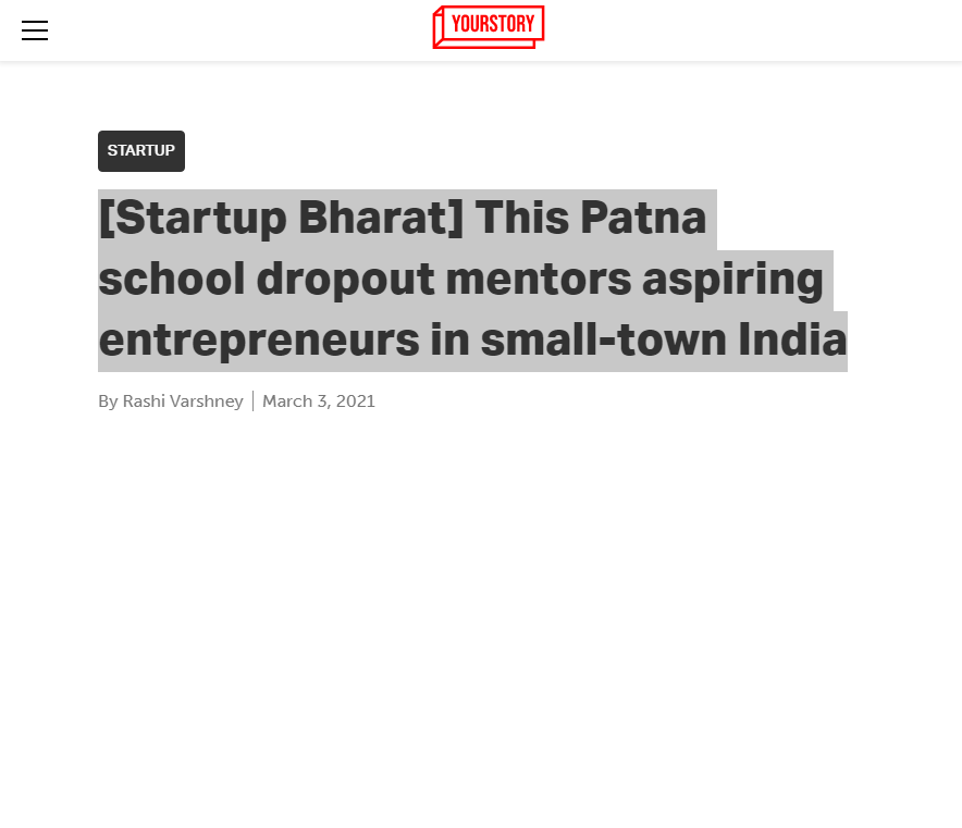 Front Page Screenshot