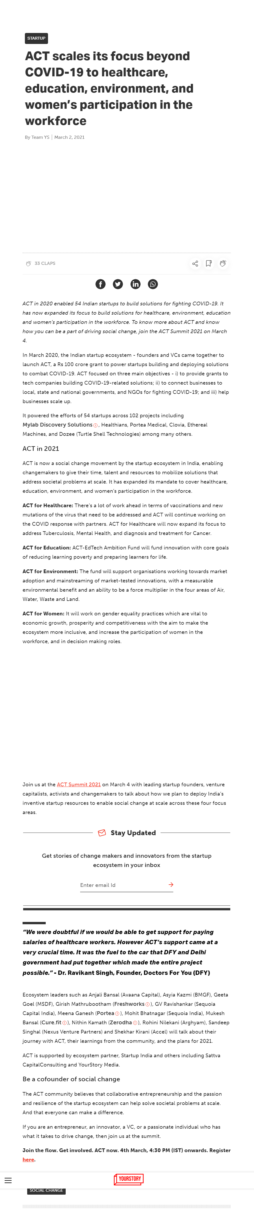 Full News Screenshot