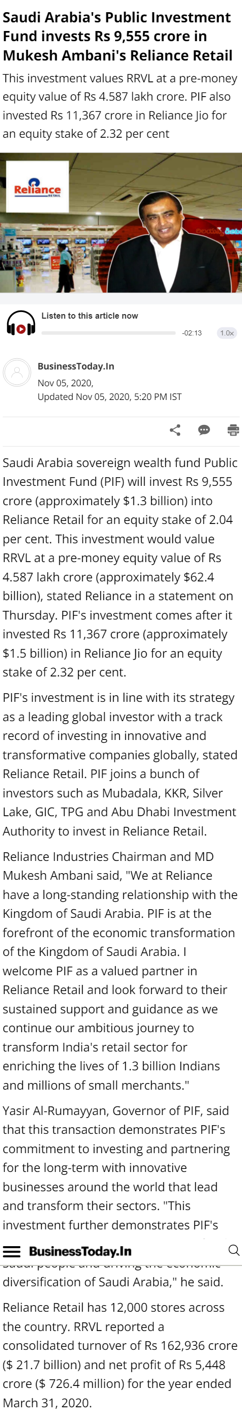 Full News Screenshot