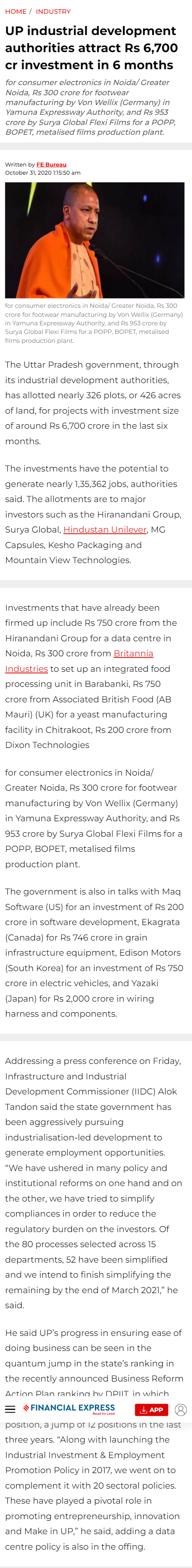 Full News Screenshot