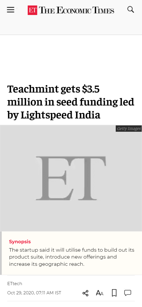 Front Page Screenshot