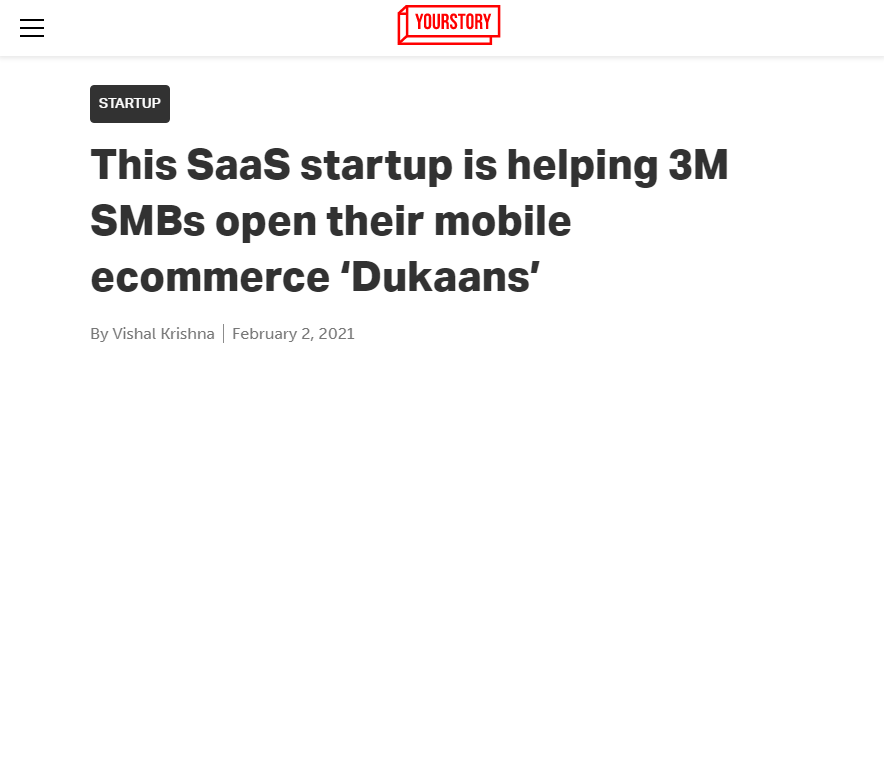 Front Page Screenshot