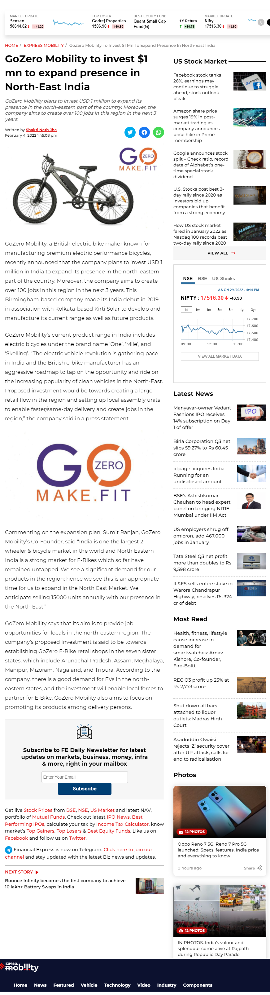 Full News Screenshot