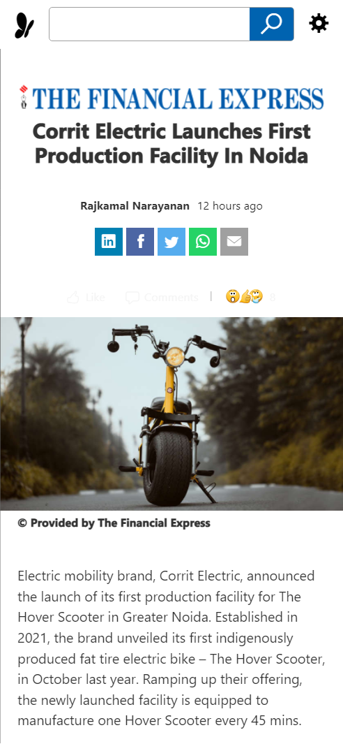 Front Page Screenshot