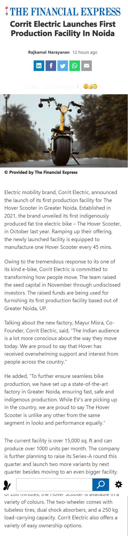 Full News Screenshot