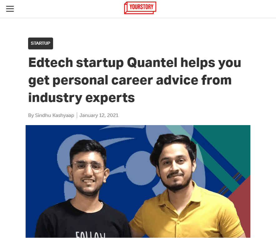 Front Page Screenshot