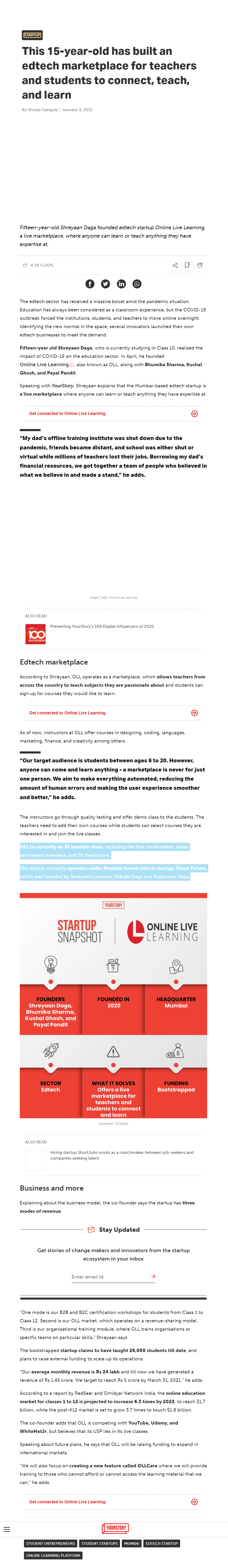 Full News Screenshot