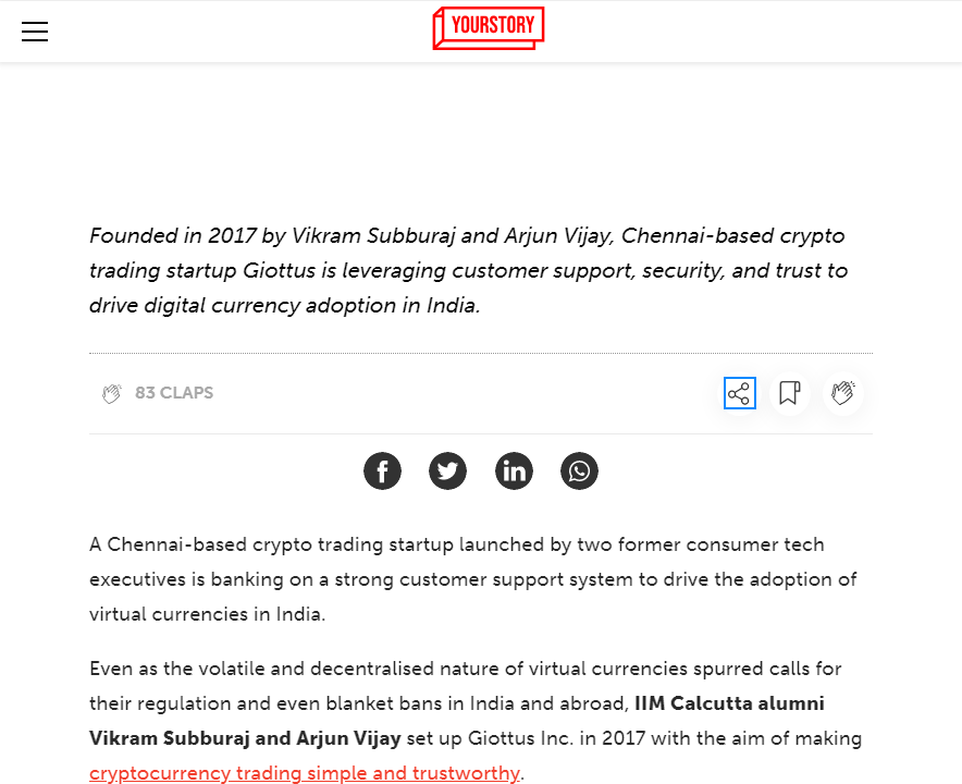 Front Page Screenshot