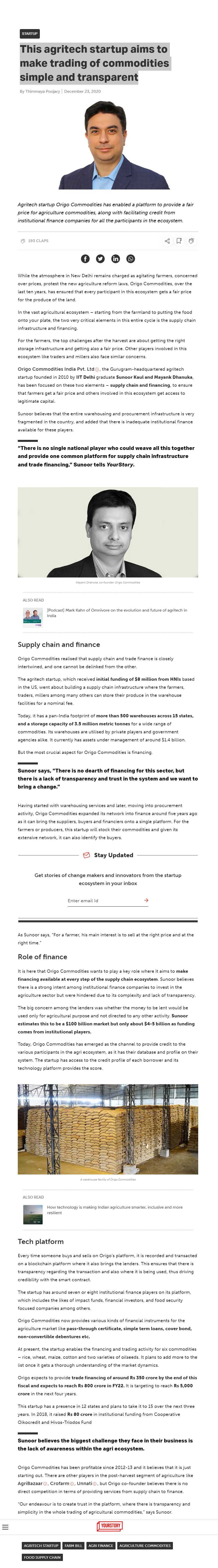 Full News Screenshot