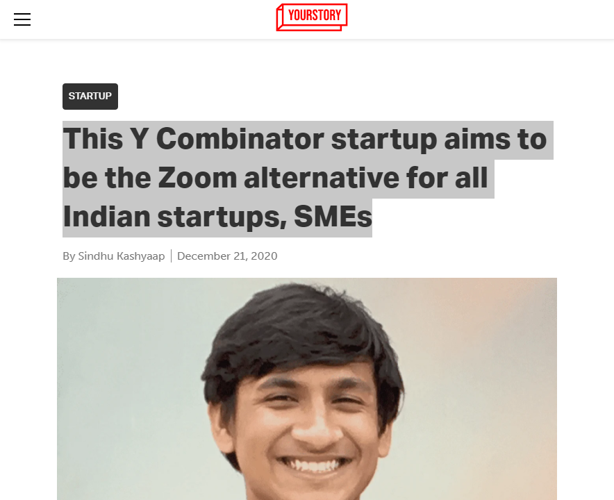 Front Page Screenshot